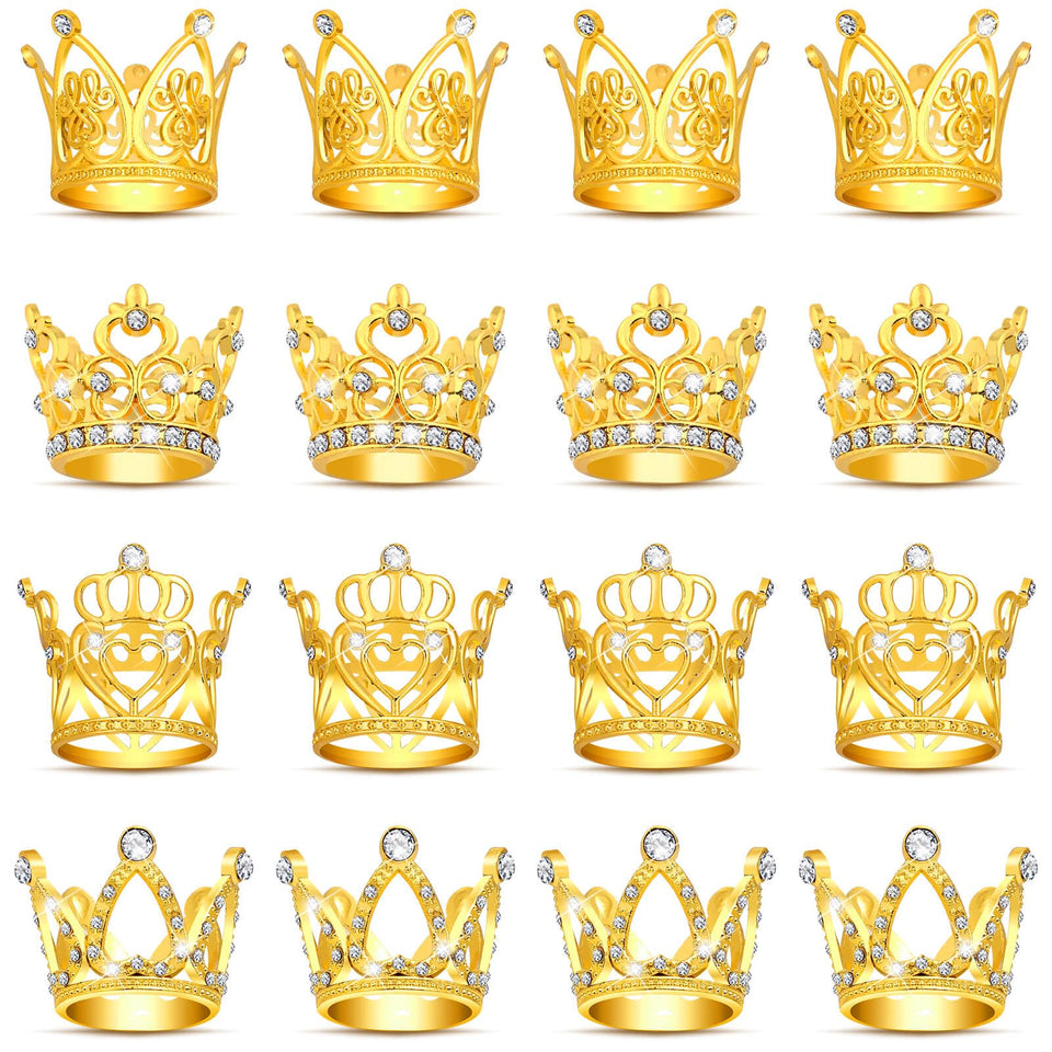 Tidponra mini crowns for bouquets, style-1, add elegant sparkle to floral arrangements