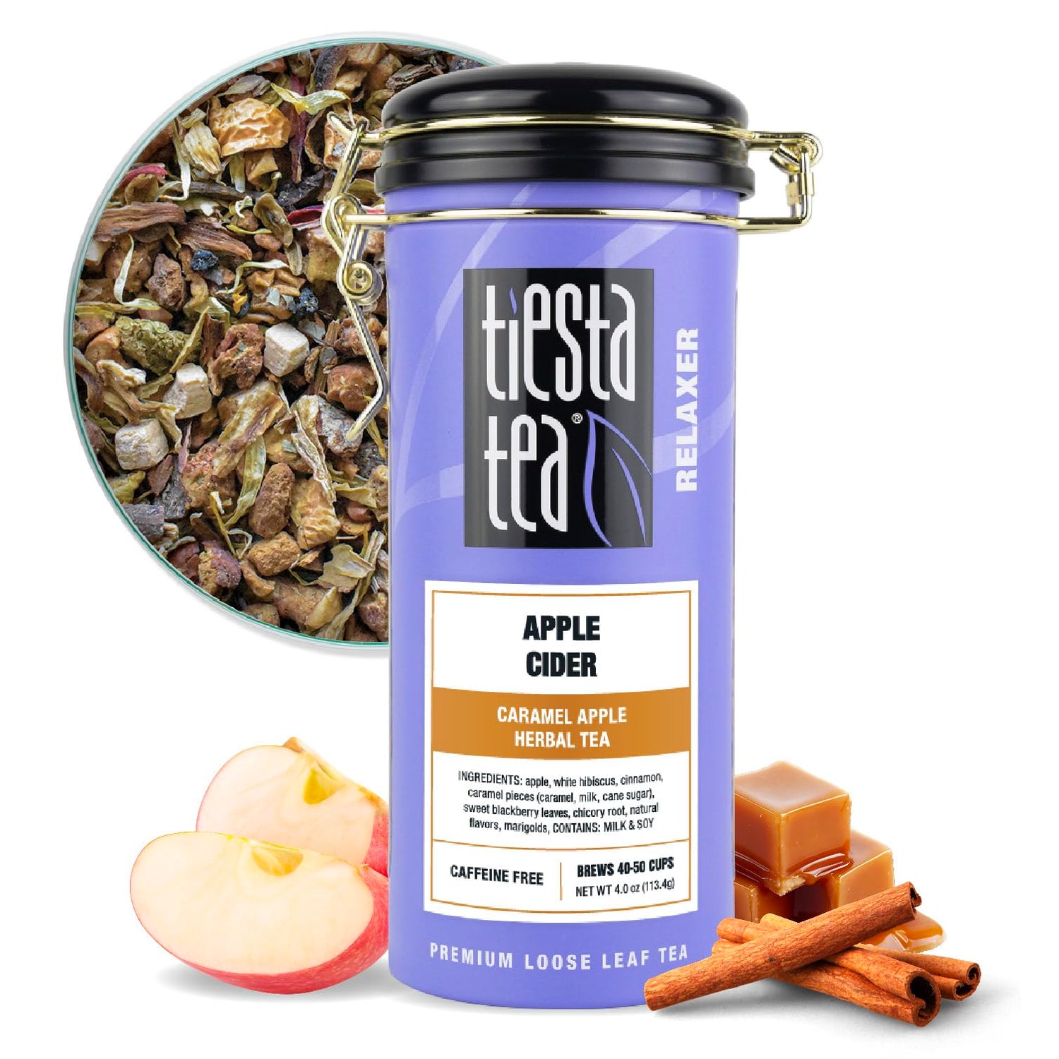 Tiesta Tea Apple Cider loose leaf ready for a comforting cup at home.