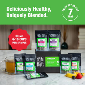 Tiesta Tea Blackberry Bellini pouch ideal for refreshing afternoon relaxation.