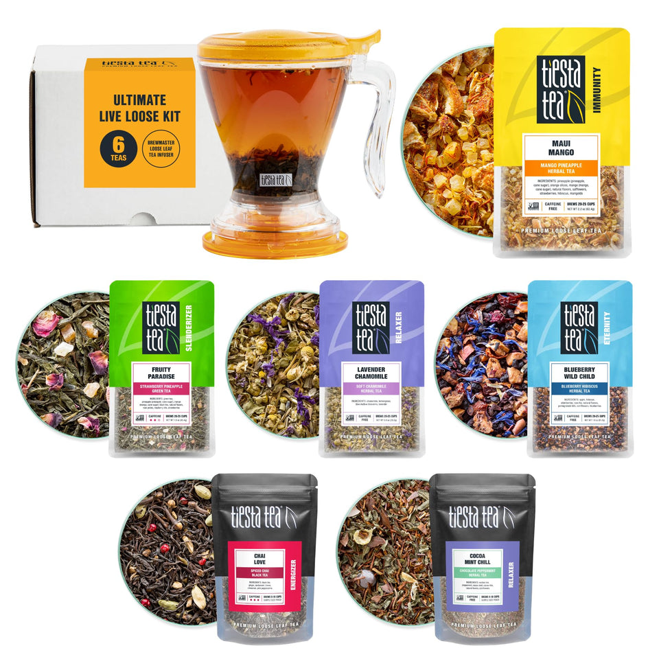 Tiesta Tea Blueberry Wild Child: fruity fall blend for a bright morning ritual