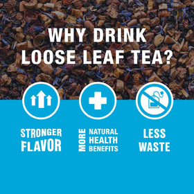 Tiesta Tea Blueberry Wild Child flavor profile blends fruity notes with a floral finish.