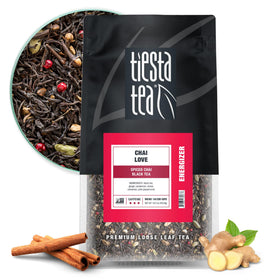 Tiesta Tea Chai Love bulk pouch with loose leaf, great for daily brews