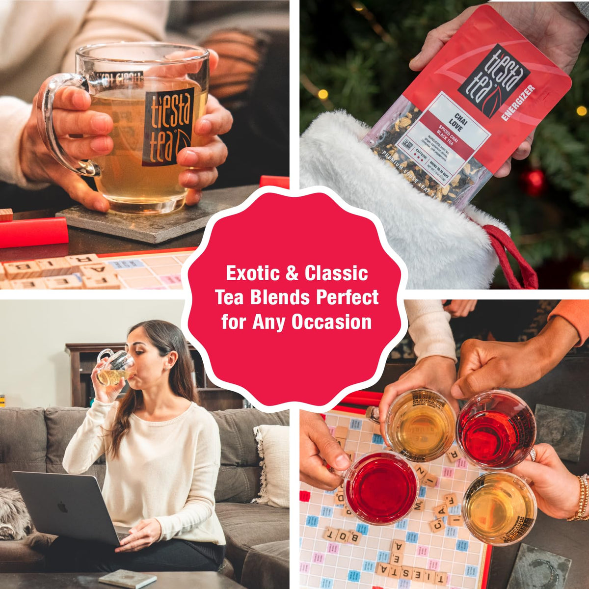 Tiesta Tea Chai Love iced beverage ready to enjoy