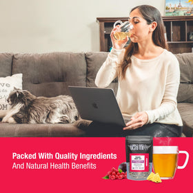 Chai Love blend from Tiesta Tea sampler offering warm spice notes for cozy moments.