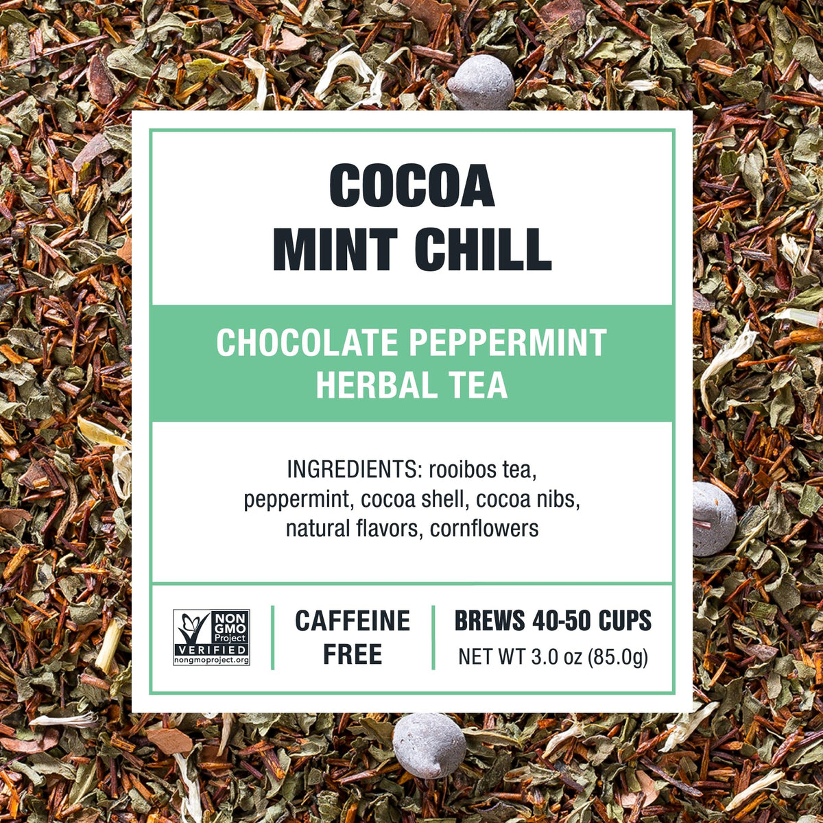 Refreshing iced Cocoa Mint Chill in a glass for a cooling moment