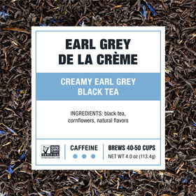 Tiesta Tea cornflowers and blue mallow in blend.