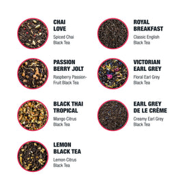 Earl Grey de la Creme from Tiesta Tea sampler with bergamot and citrus aroma.