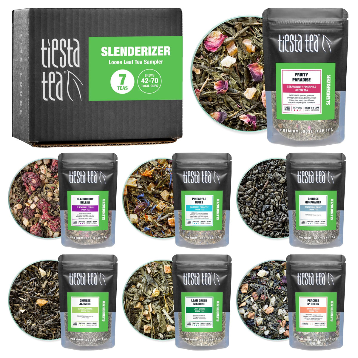 Tiesta Tea Fruity Paradise pouch ready for a bright morning pick-me-up.