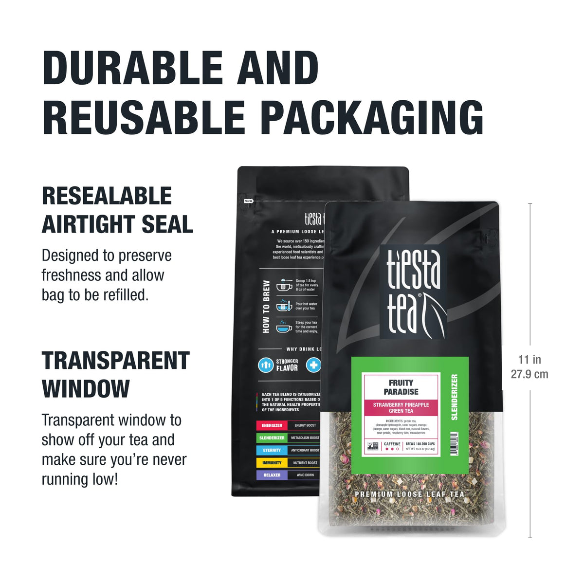 Tiesta Tea Fruity Paradise premium loose leaf blend with natural ingredients