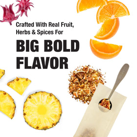 Tiesta Tea Maui Mango blend with bright fruit notes for refreshing iced tea.