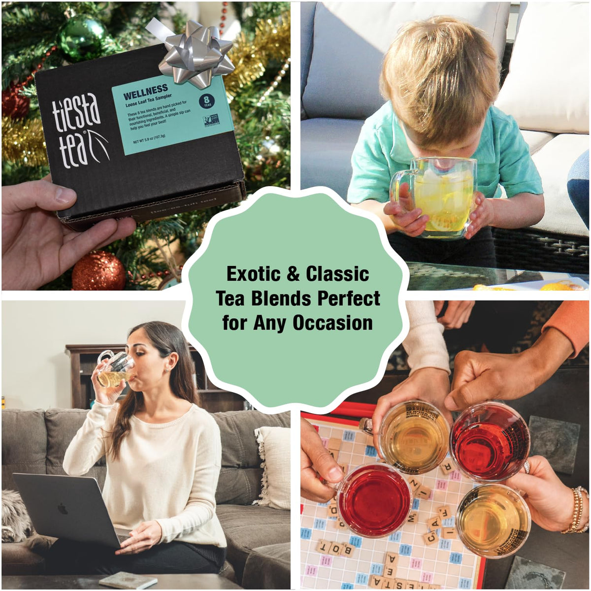 Tiesta Tea Ginger Sweet Peach pouch blends warmth with fruity peach notes.