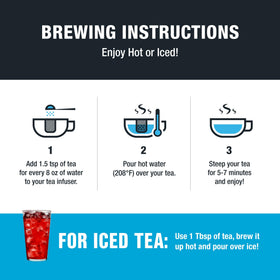 Tiesta Tea hot brew cup captures inviting aroma and cranberry notes