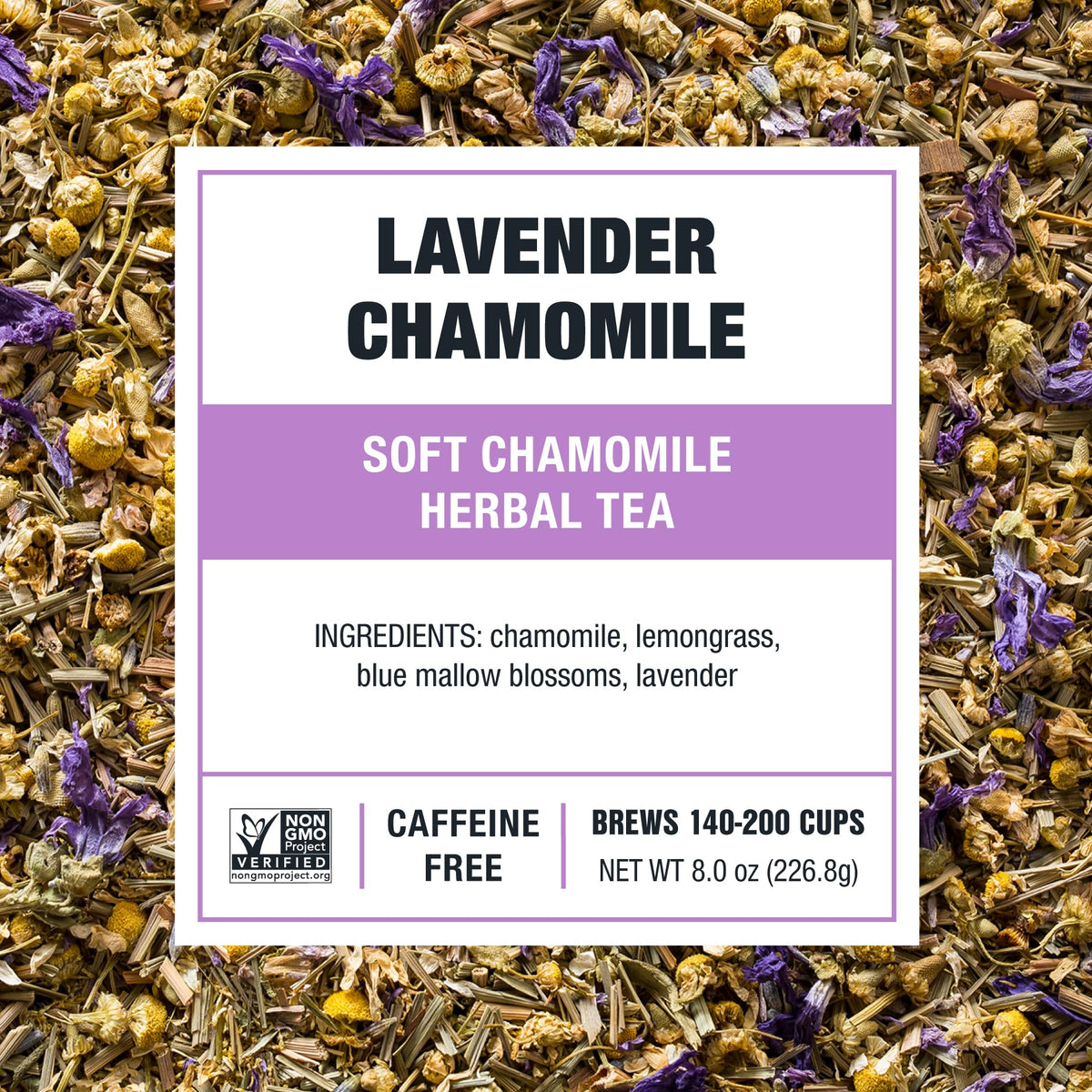 Tiesta Tea Lavender Chamomile cup steep, fragrant steam rising in a mug.