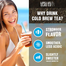 Tiesta Tea Lemon Black Tea citrus notes in a glass.