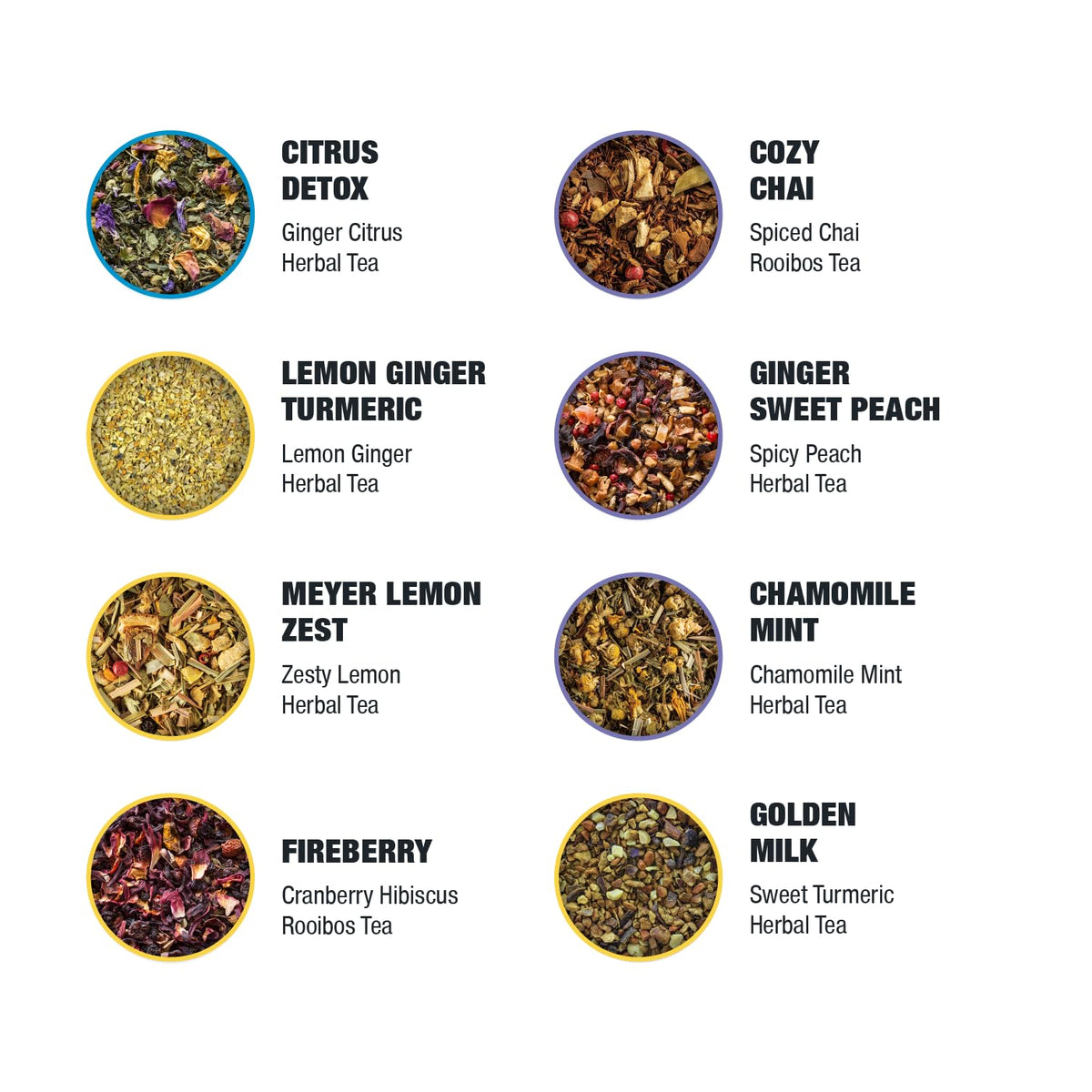 Tiesta Tea Lemon Ginger Turmeric pouch captures zesty citrus with warming spice.