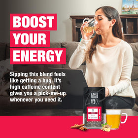 Tiesta Tea loose leaf blend with ginger and cardamom for vibrant aroma