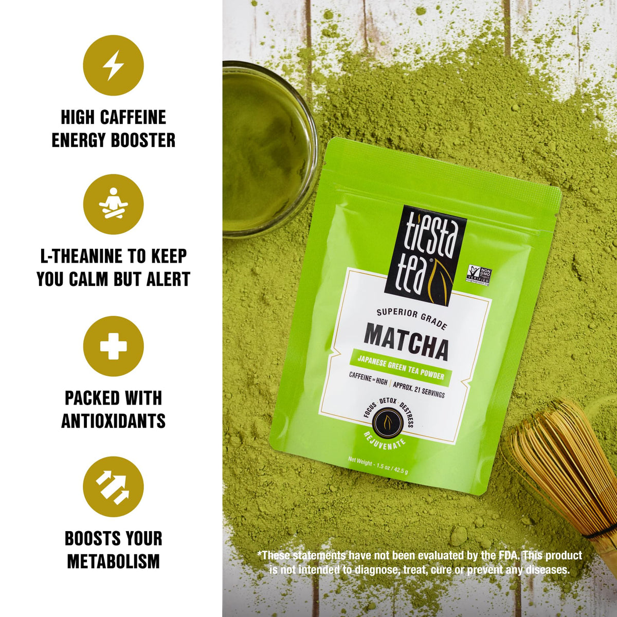 Tiesta Tea matcha whisk and bowl—handy for frothy, café-style drinks at home.