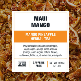 Poured Maui Mango into a tall glass over ice for refreshment.