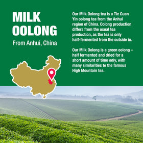 Tiesta Tea Milk Oolong can be enjoyed hot or iced for versatile sipping.