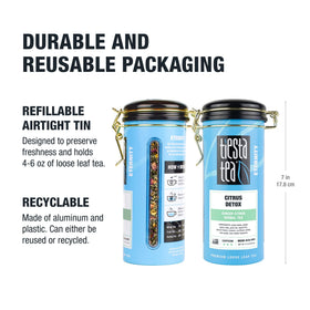 Tiesta Tea Mother's Day gift tin idea with festive packaging