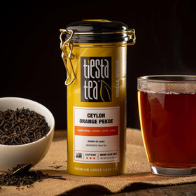 Tiesta Tea Mother's Day gift tin showcases premium packaging for a thoughtful tea gift.