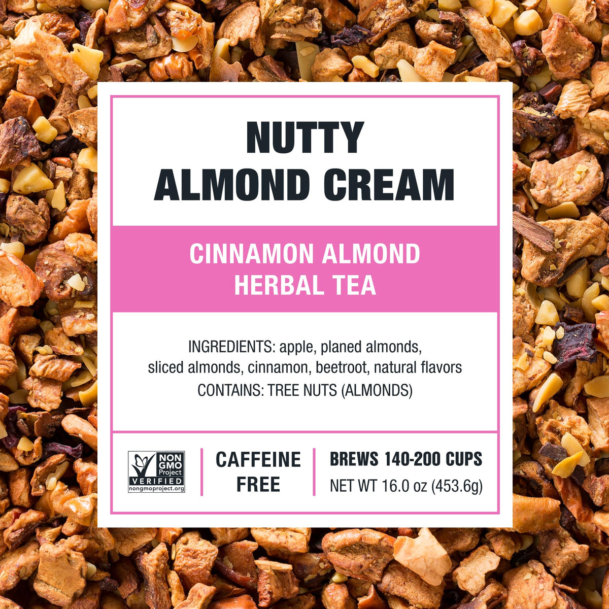 Tiesta Tea Nutty Almond Cream sealed pouch preserves aroma