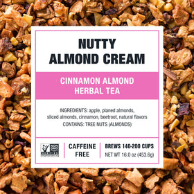 Tiesta Tea Nutty Almond Cream sealed pouch preserves aroma