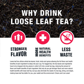Tiesta Tea Passion Berry Jolt aroma fills your space during tea time.