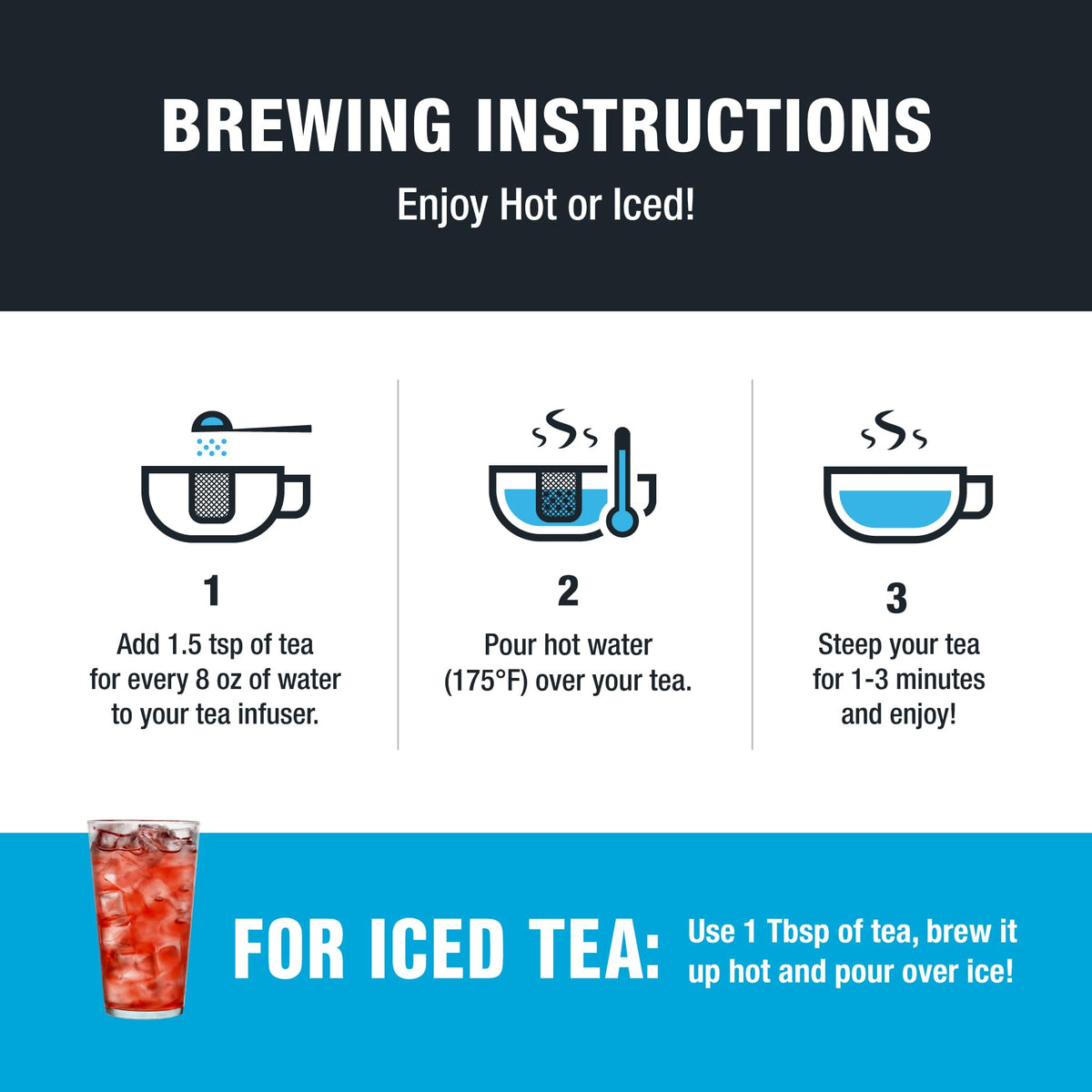 Hot brew in a clear glass with Tiesta Tea Peaches N' Green.