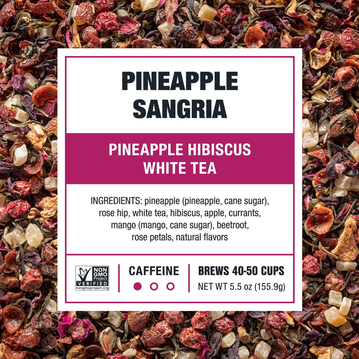 Tiesta Tea Pineapple Sangria hot brew ready with smooth fruity notes