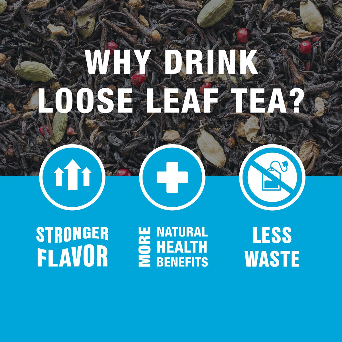 Tiesta Tea resealable pouch keeps tea fresh between uses