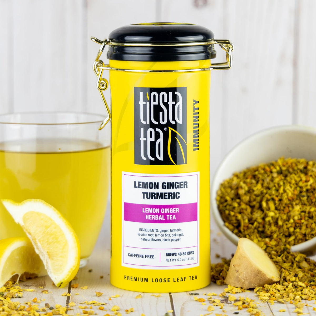 Tiesta Tea reusable tea tin keeps your herbal blend fresh with airtight storage