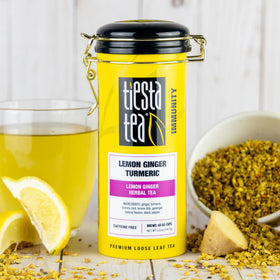 Tiesta Tea reusable tea tin keeps your herbal blend fresh with airtight storage