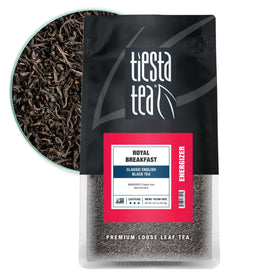 Tiesta Tea Royal Breakfast bulk pouch preserving bold flavor for daily brewing.
