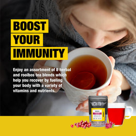 Tiesta Tea Fireberry blend bold caffeine-free option