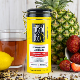 Tiesta Tea Strawberry Lemonade loose leaf tea with premium fruit blend.