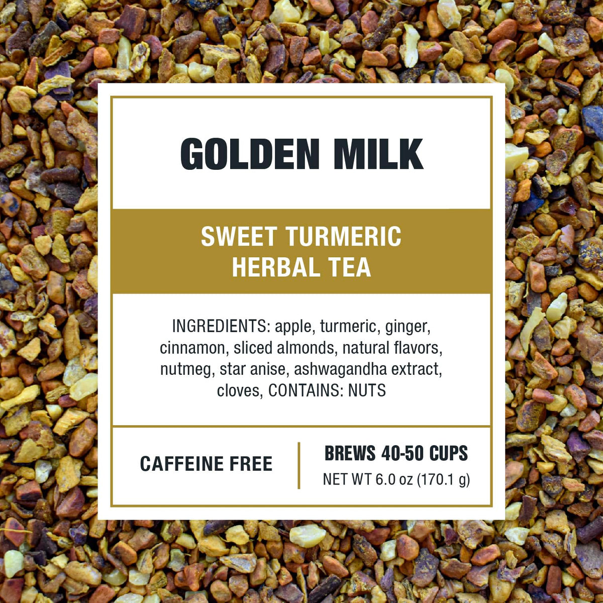 Tiesta Tea turmeric ginger cinnamon blend, warm spice aroma