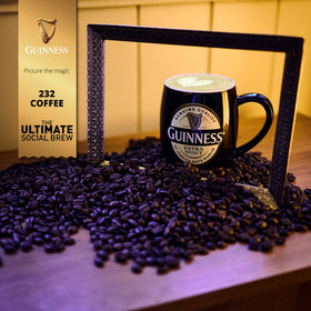 Tiki Tonga Guinness 232 Brew whole beans in bag ready for grind and brew