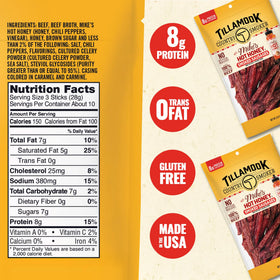 Tillamook Country Smoker 100% premium beef sausage with hardwood smoke quality