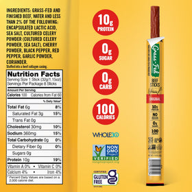 Tillamook Country Smoker Original Beef Stick smoked in Oregon with heritage flavor