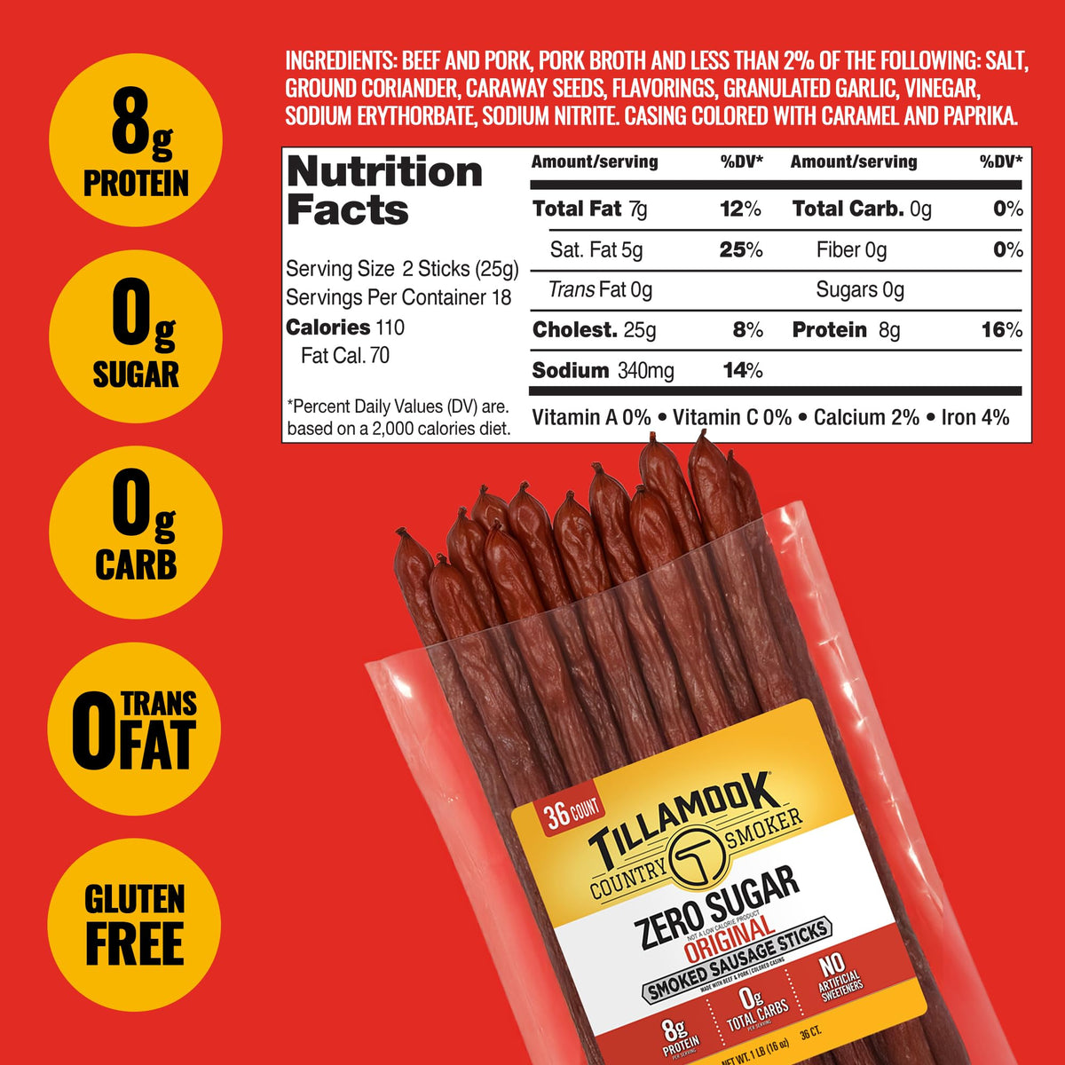 Tillamook Country Smoker real hardwood smoke flavor in every bite