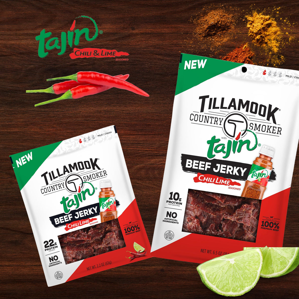 Tillamook Tajin beef jerky on the go with a compact, protein-packed snack for travel