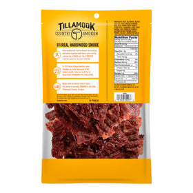Tillamook Country Smoker Zero Sugar Teriyaki Jerky pack offers convenient on-the-go protein.
