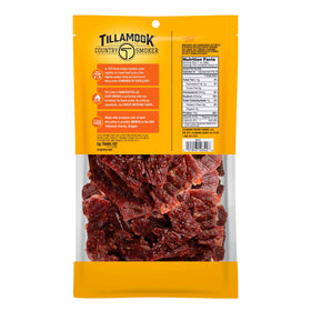 Tillamook Teriyaki Beef Jerky slices—savory flavor with a satisfying chew.