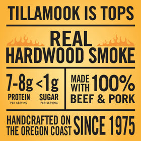 Tillamook Teriyaki Smoked Sausages serving plate; convenient snack for gatherings.