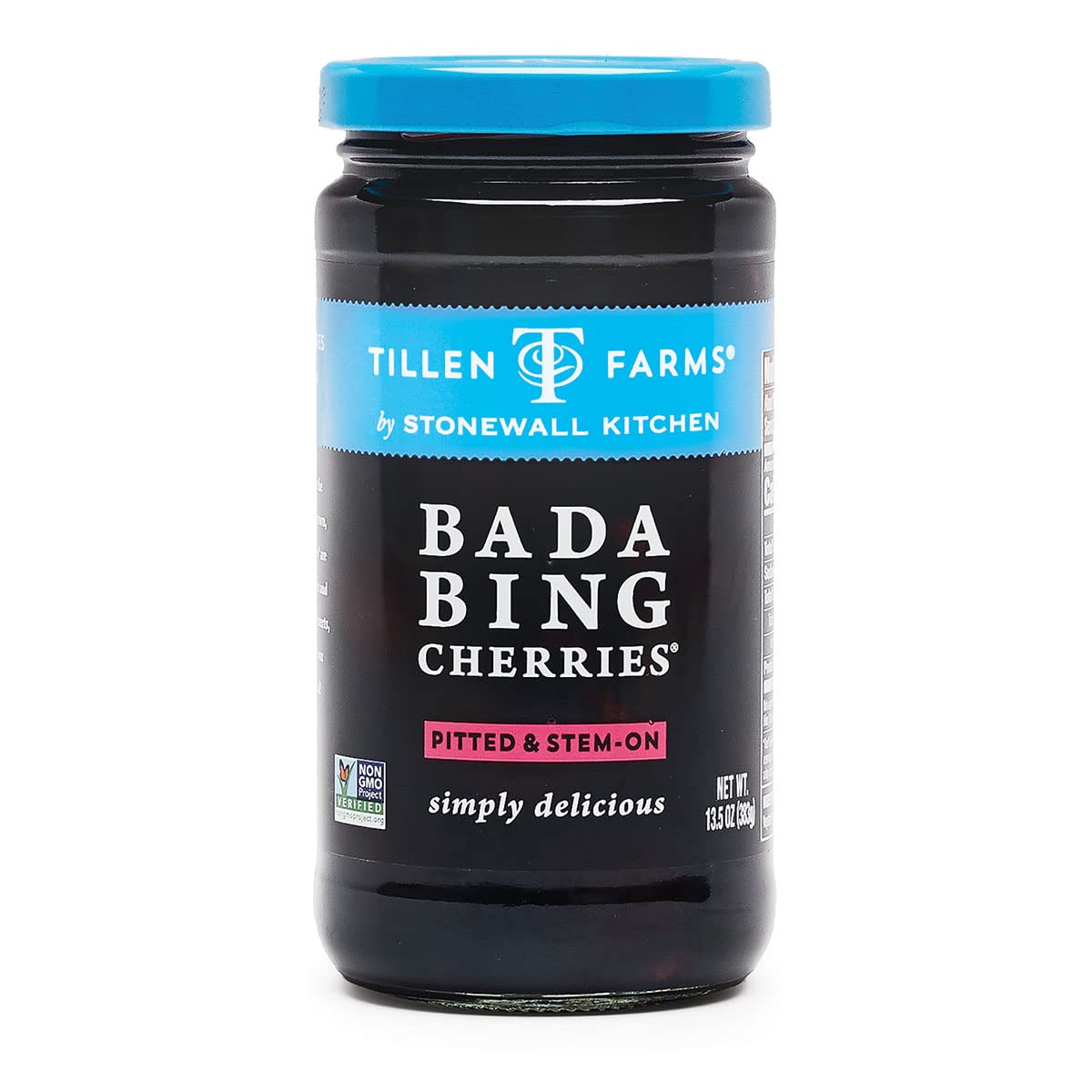Tillen Farms Bada Bing Cherries pack shot showing premium quality and allergen-free features