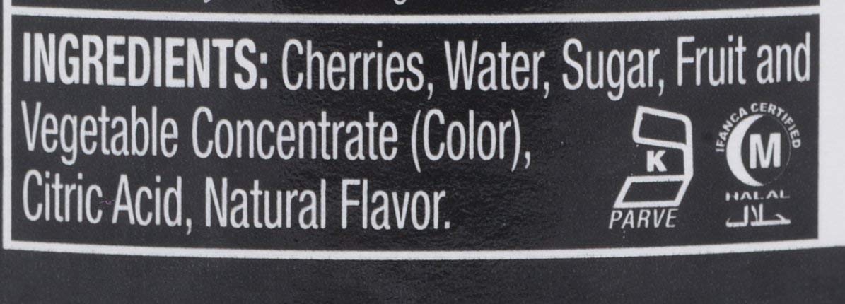 Tillen Farms Cherries Bada Bing label close-up, premium preserves for desserts