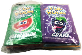 TILTAY POP BOOM green apple popping candy close-up, playful topping for treats.