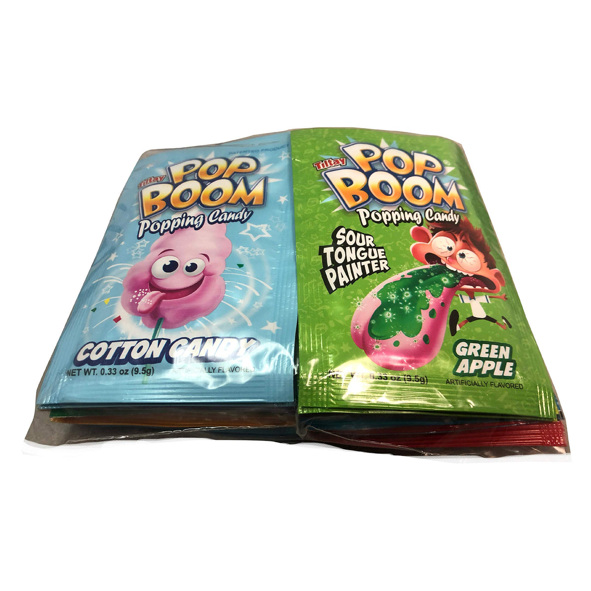 TILTAY POP BOOM strawberry flavor shines with fizzy bubbles.