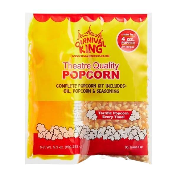 The Tilted Egg Carnival King kernels primed for theater-style popping in a popcorn machine.